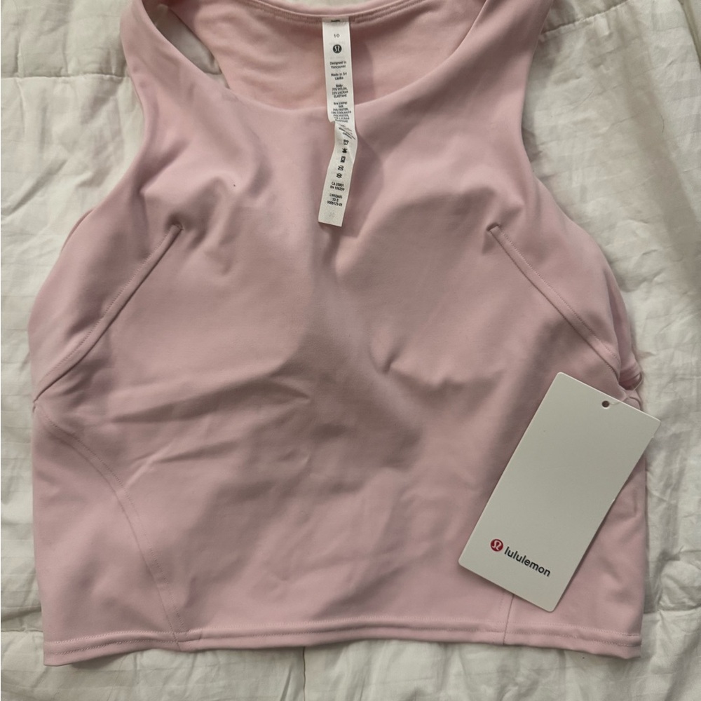 Lululemon Light Pink Wonder Train Razerback Tank Top